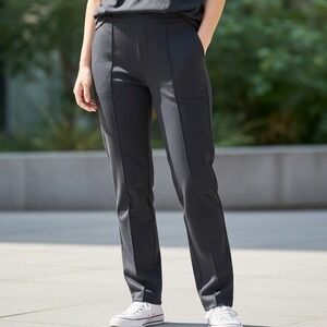 APT. 9 Black Elastic‎ Waist Tie Front Dressy Casual Pants Plus Size PXL